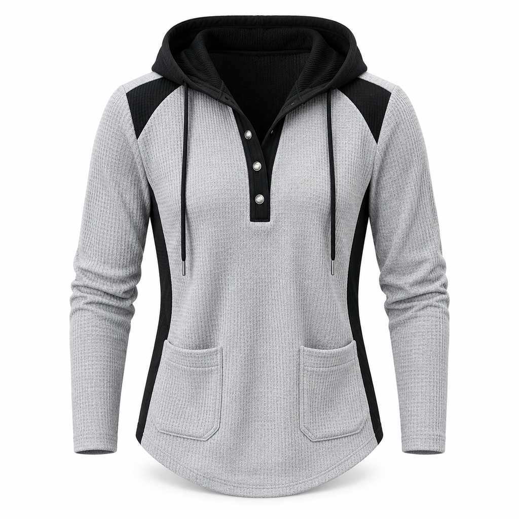 ⏰Letzte Chance! Jetzt zugreifen!⏰ Damen lässiger Strick-Sweatshirt mit V-Ausschnitt
