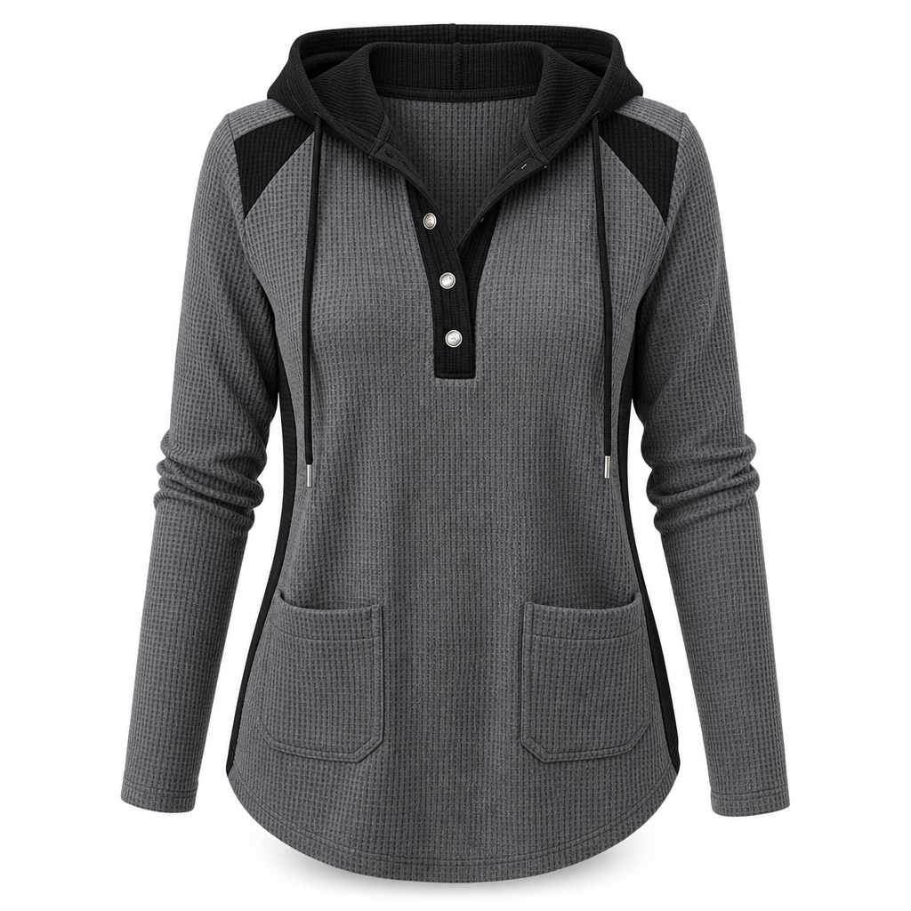 ⏰Letzte Chance! Jetzt zugreifen!⏰ Damen lässiger Strick-Sweatshirt mit V-Ausschnitt