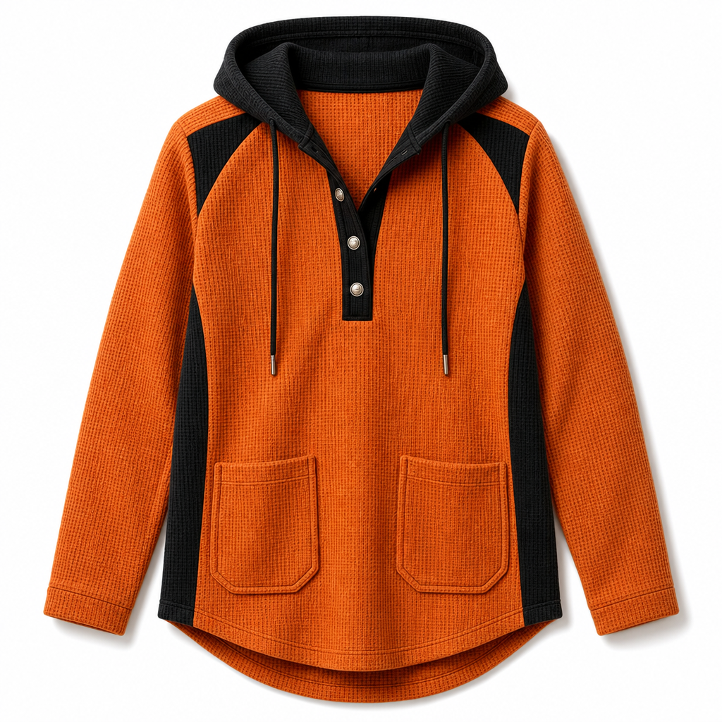 ⏰Letzte Chance! Jetzt zugreifen!⏰ Damen lässiger Strick-Sweatshirt mit V-Ausschnitt
