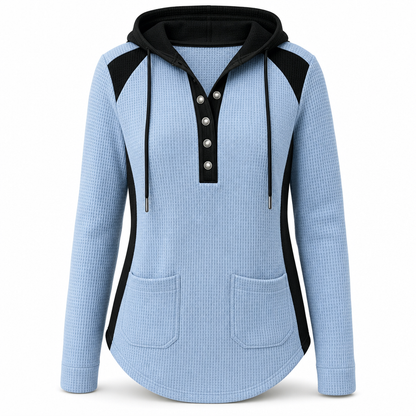 ⏰Letzte Chance! Jetzt zugreifen!⏰ Damen lässiger Strick-Sweatshirt mit V-Ausschnitt
