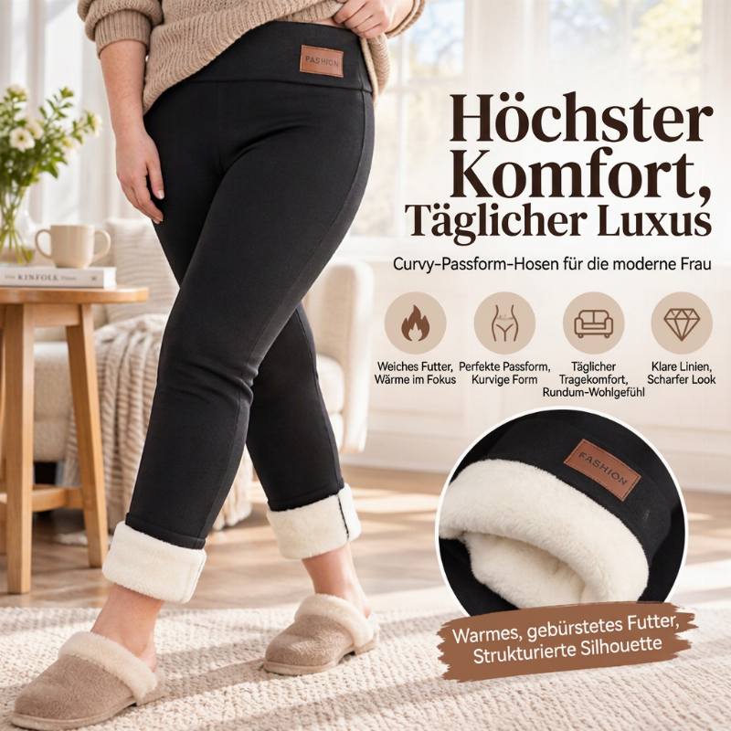 💥Nur wenig übrig!💥 Damen Thermo-Leggings mit hoher Taille und Plüschfutter