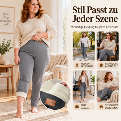 💥Nur wenig übrig!💥 Damen Thermo-Leggings mit hoher Taille und Plüschfutter