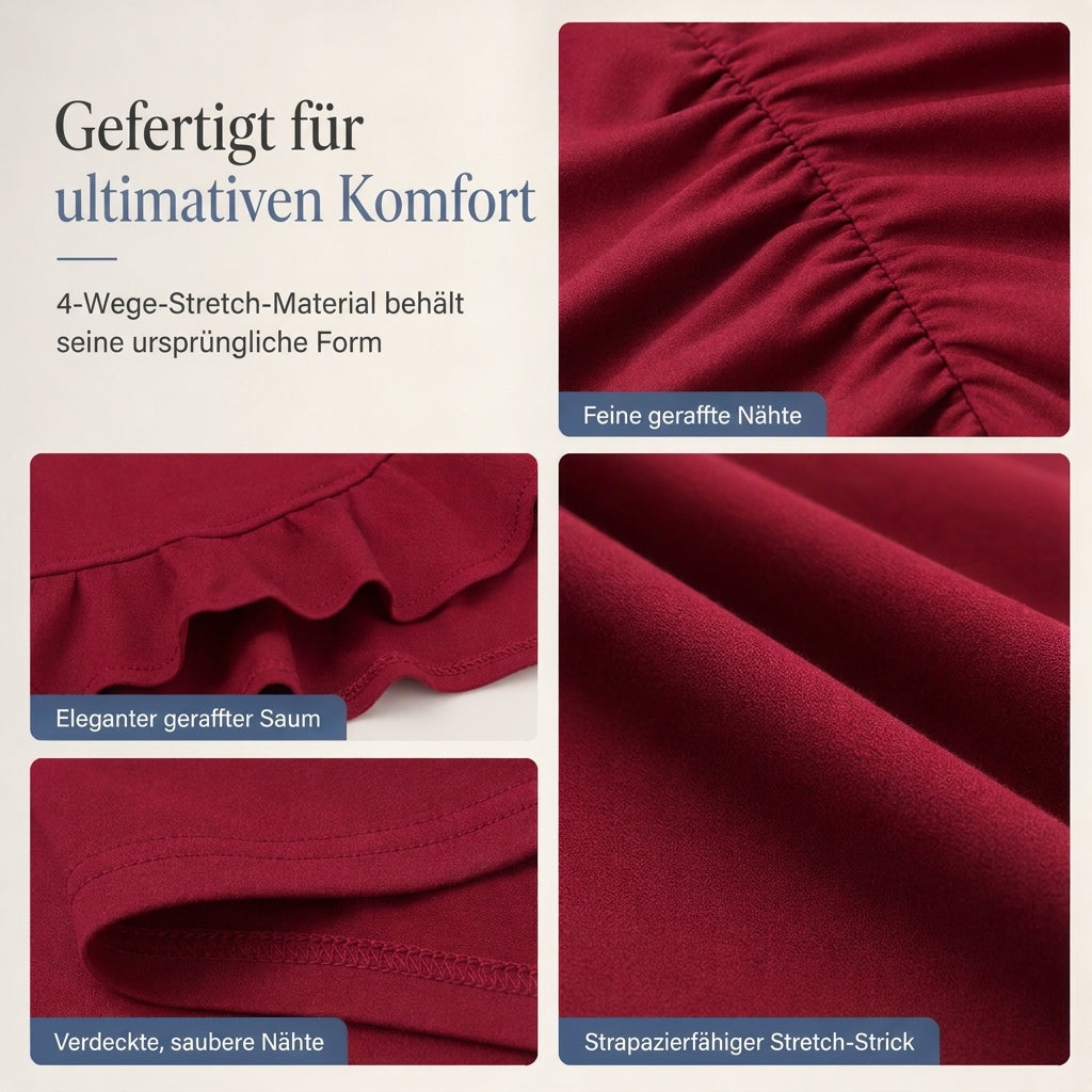 🔥Heiß begehrt! Jetzt sichern!🔥 Damen einfarbiges Puffärmel-Bodycon-Kleid